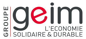Voici une image du logo du groupe GEIM s'inscrivant dans une démarche d'économie solidaire et durable.