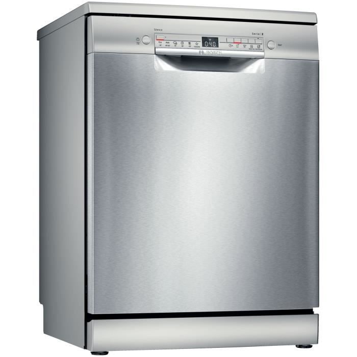 BOSCH SMS2HTI79E Série 2 - - Moteur induction -  - Classe E - 46dB - Silver/Inox