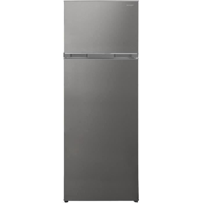 SHARP Réfrigérateur 2 Portes, 213 L, Silver