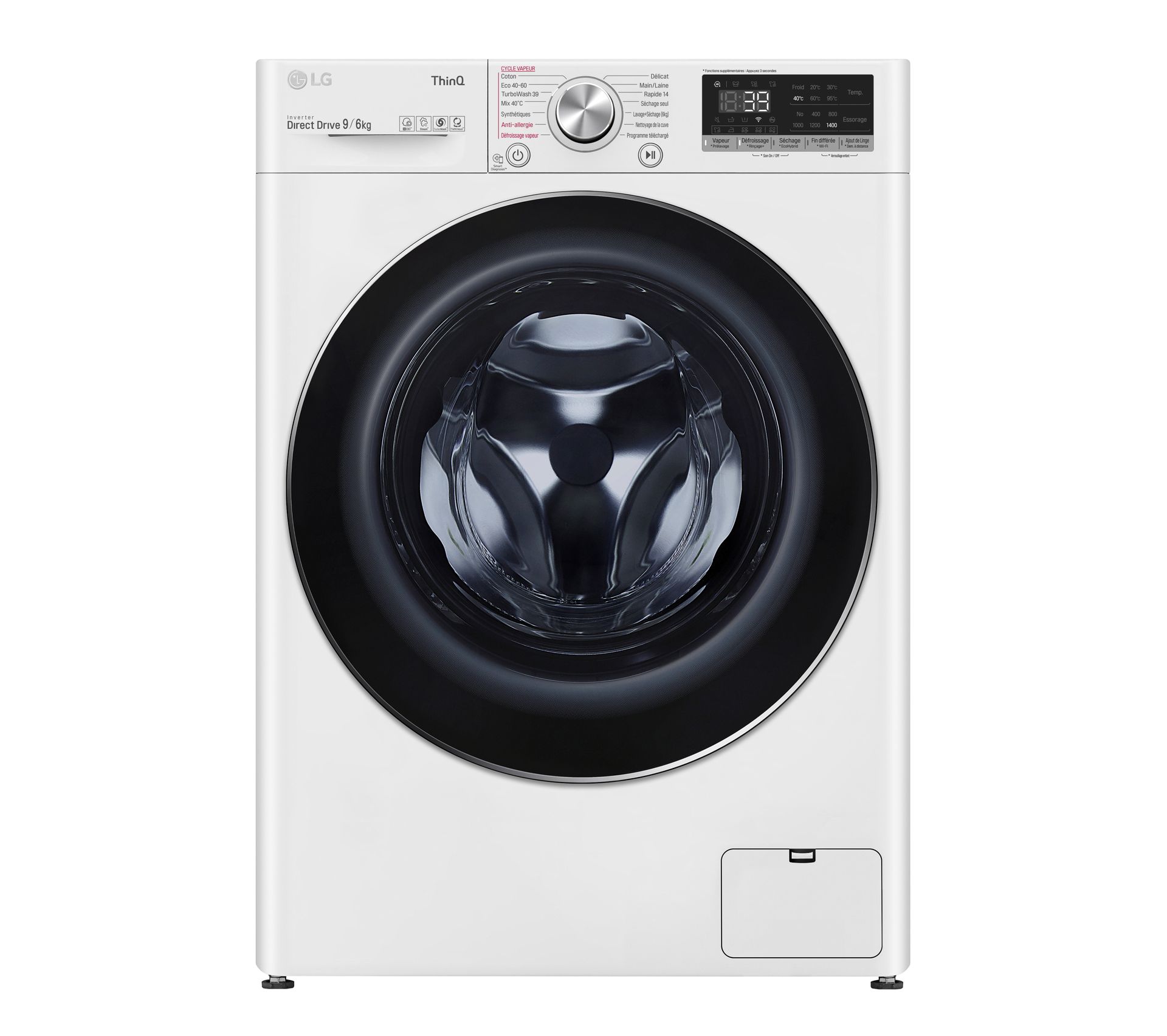 LG F964V72WRHT 9kg Blanc