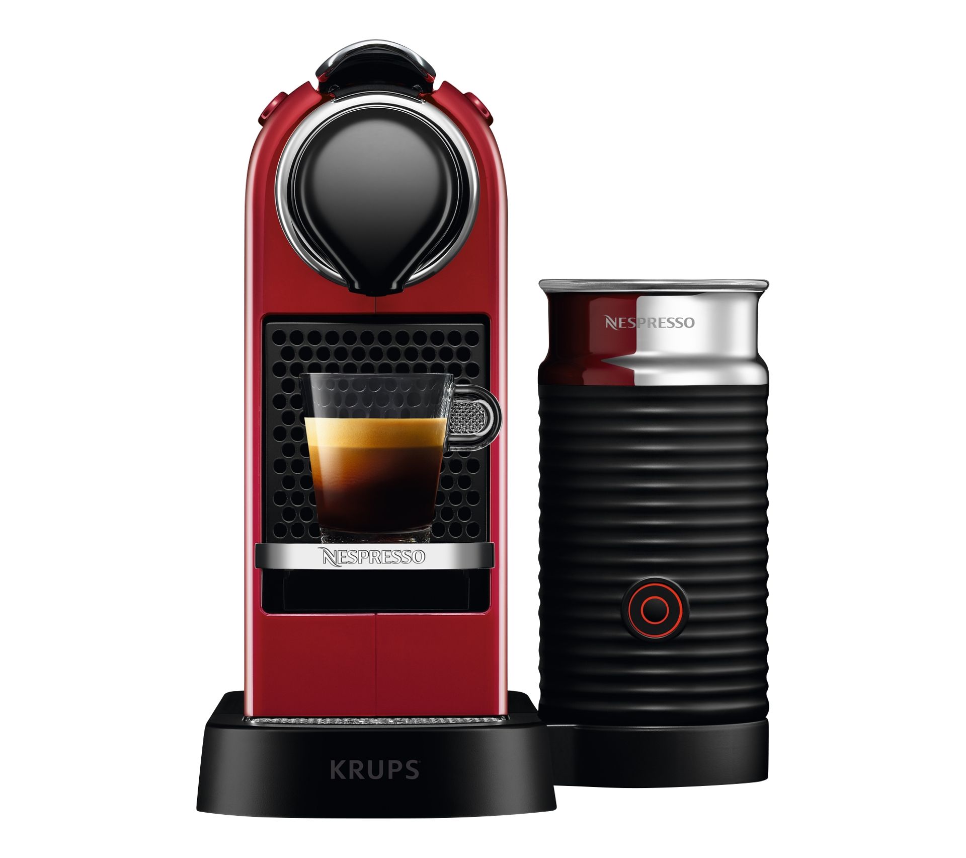 Krups YY4116FD Citiz & Milk Rouge