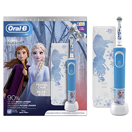 Oral-B Kids Brosse à Dents Électrique Rechargeable avec 1 Manche et 1 Brossette, enfant de 3 ans et plus, Pour un brossage...
