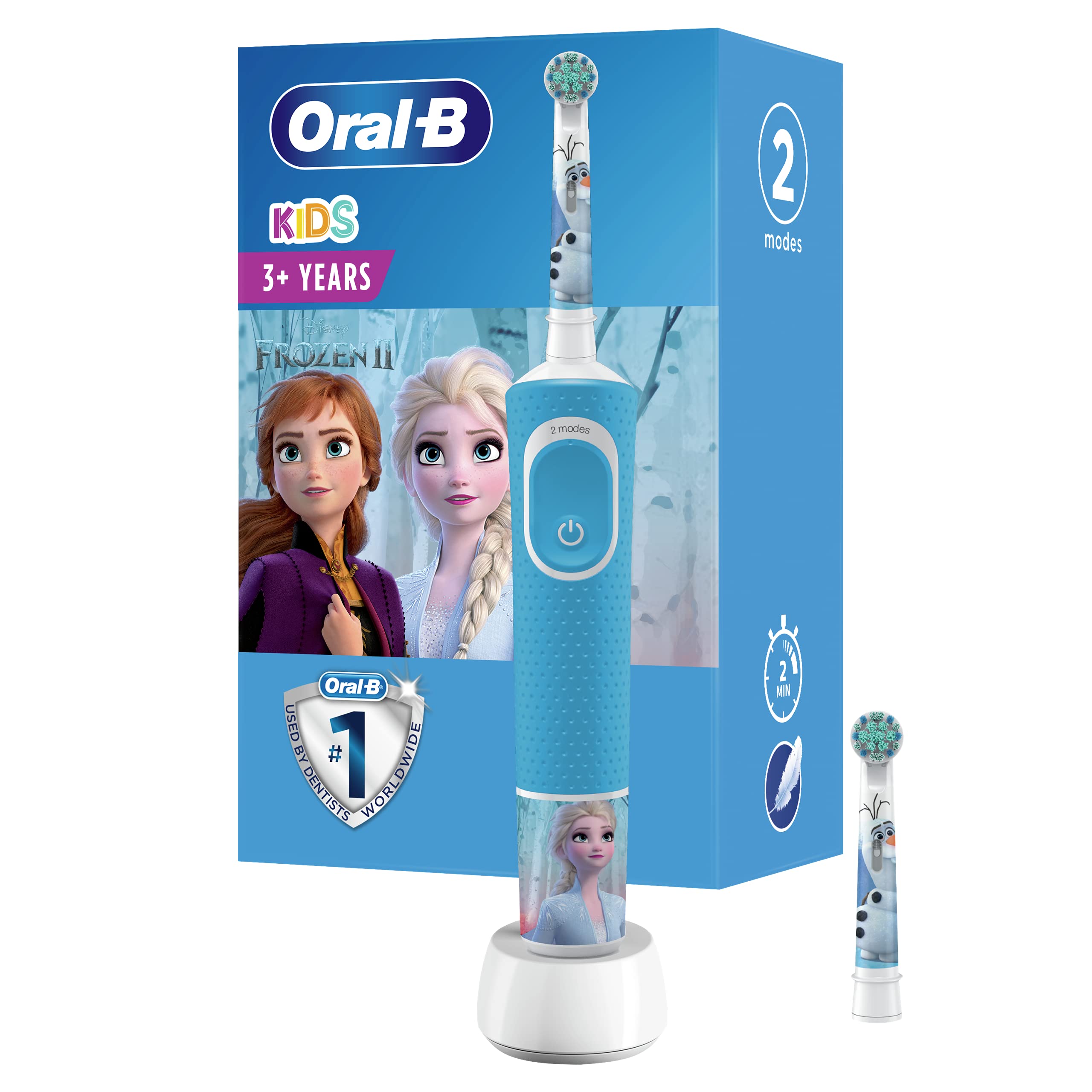 Oral-B Kids Brosse à Dents Électrique Rechargeable avec 1 Manche et 1 Brossette, enfant de 3 ans et plus, Pour un brossage...