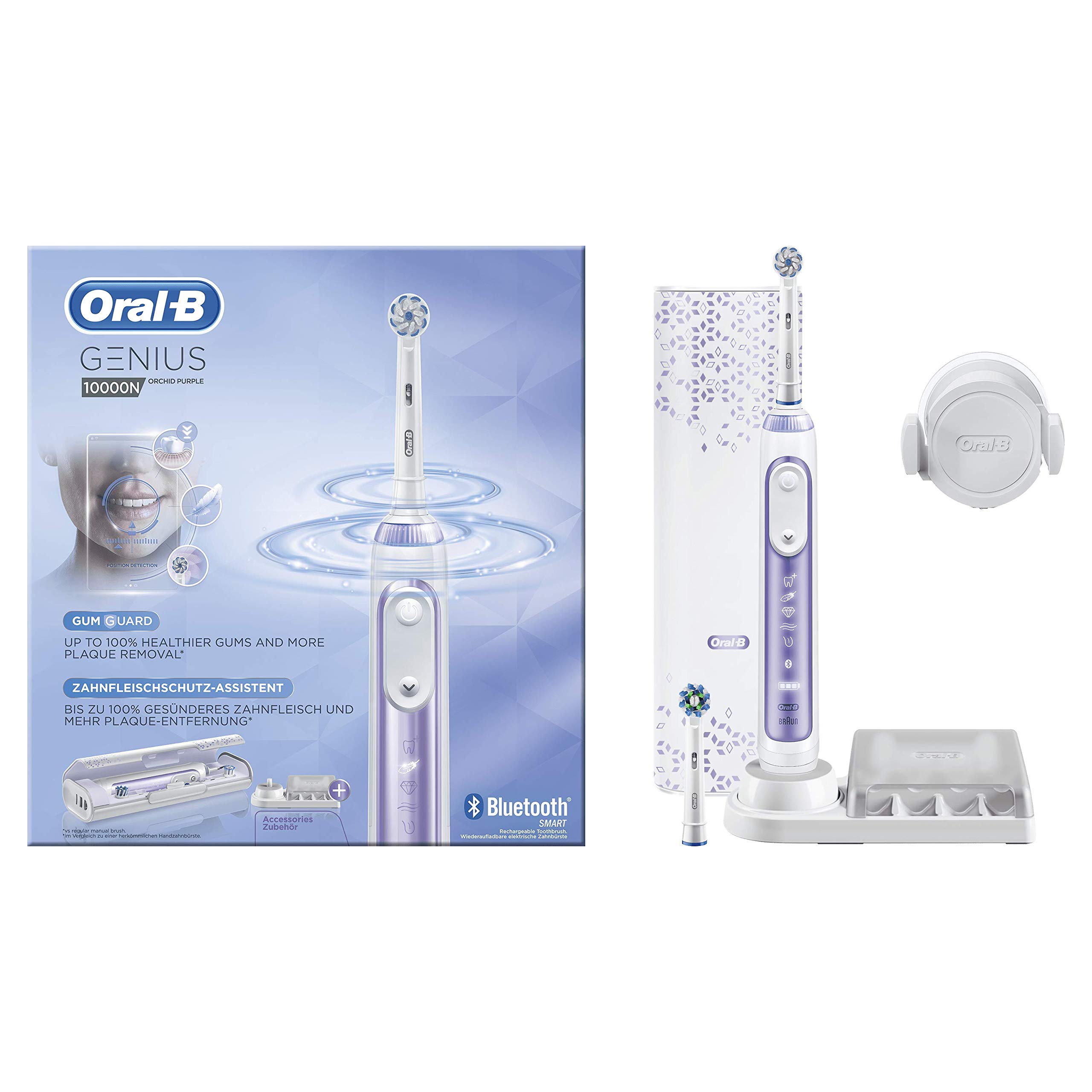 Braun Oral-B Genius 10N, Brosse À Dents Électrique, Orchidée Violette