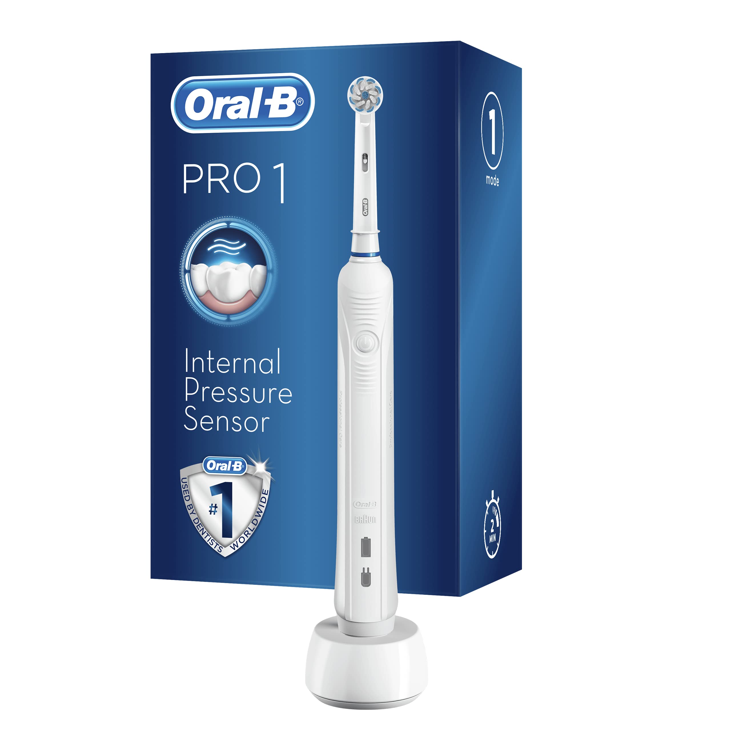 Oral-B Pro 600 Sensi Ultrathin brosse à dents électrique rechargeable alimenté par Braun (Livré avec une prise britannique...