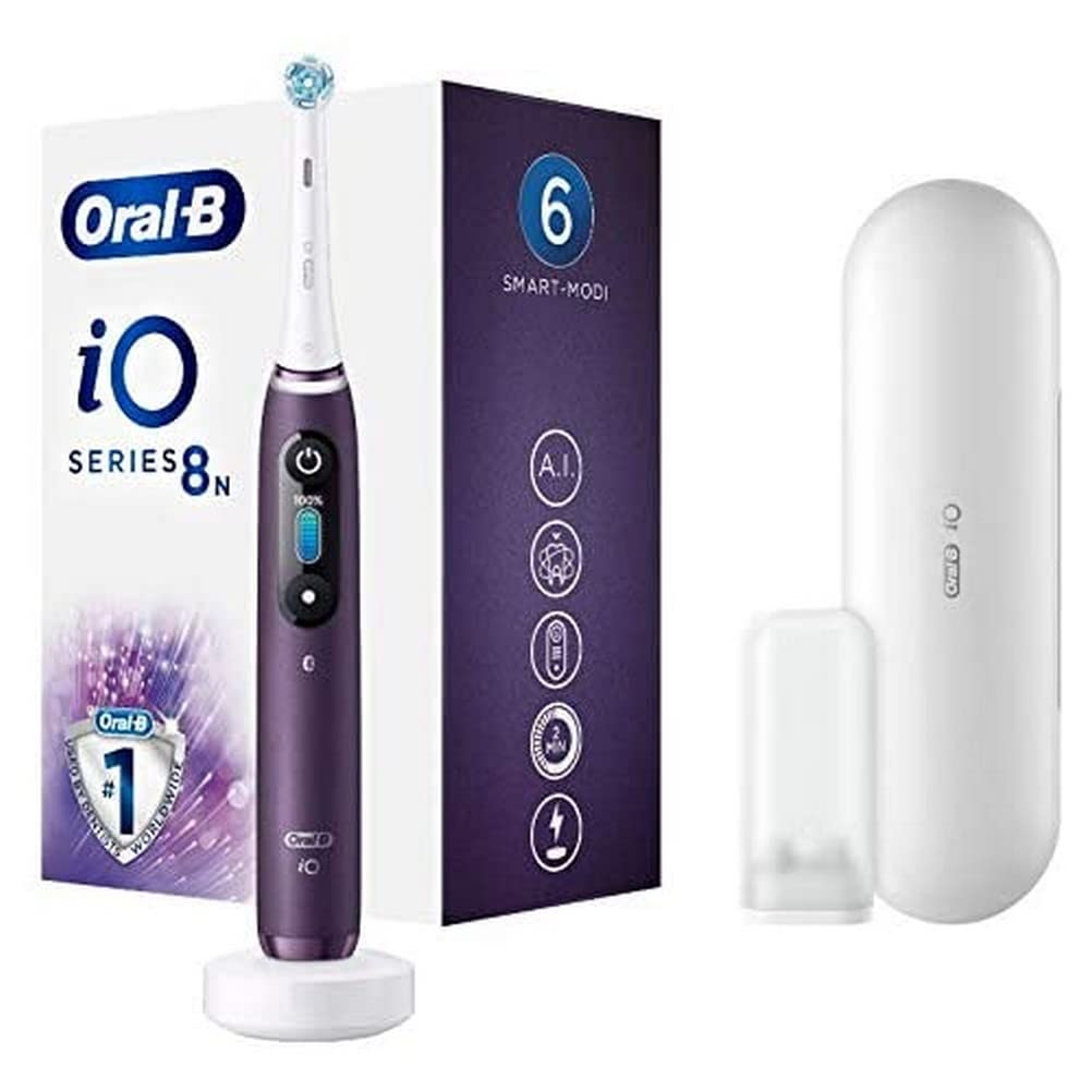 Oral-B iO Series 8 Brosse à dents électrique avec 6 modes de brossage pour soins dentaires, technologie magnétique, écran ...