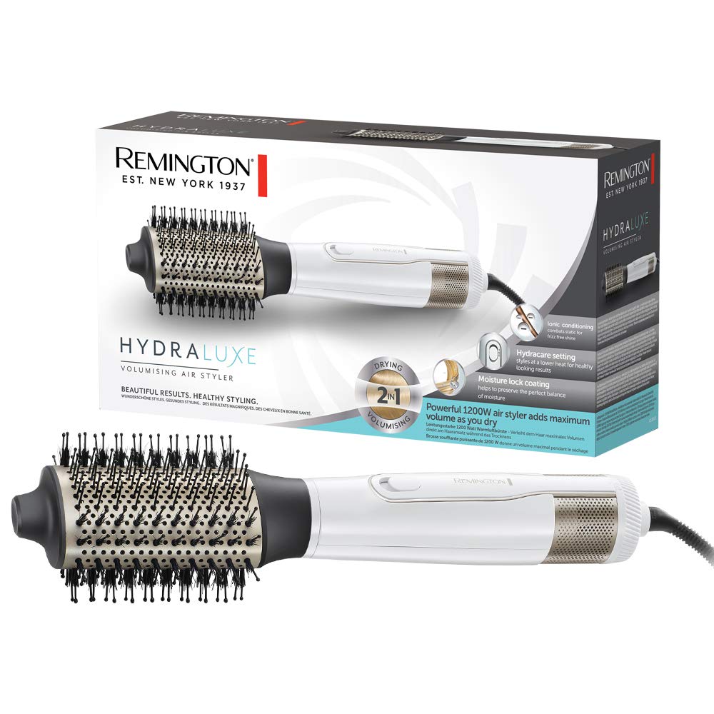 Remington Brosse Soufflante Volume, Revêtement Moisture Lock, Fonction Hydracare, Ionique - AS8901 Hydraluxe