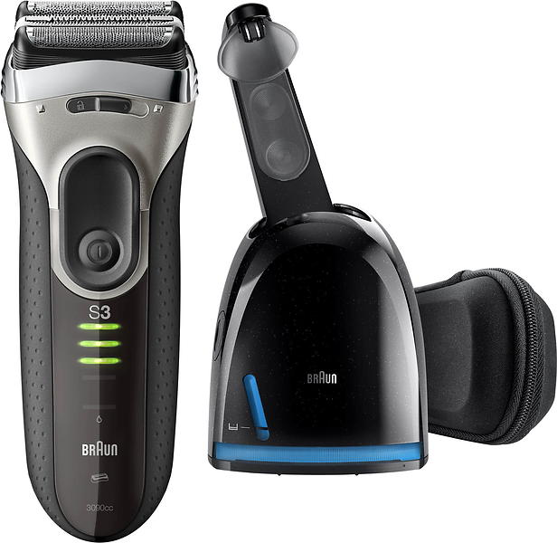 Braun Series 3 3090cc + Tondeuse Noir, Gris