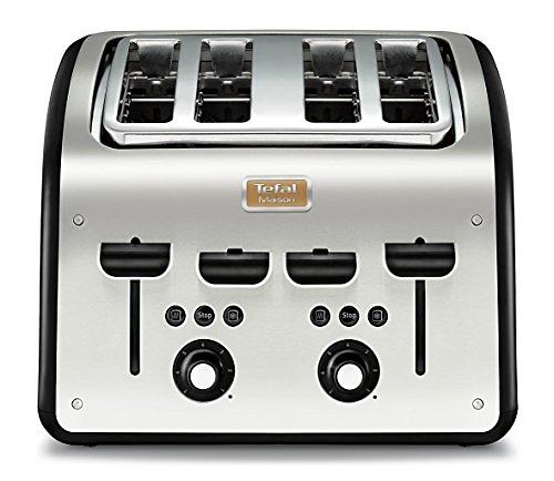Tefal TT770811 grille-pain 4 tranches Noir, Acier inoxydable 1700 W