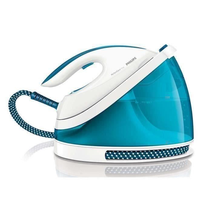 PHILIPS GC7035/20 Centrale vapeur Perfectcare Viva sans réglage 5 Bar - 120 g/min - pressing 210g/min - réservoir 1,7L- Bleu clair