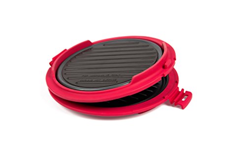 B.BAD 70120 Grill rond Noir/Rouge