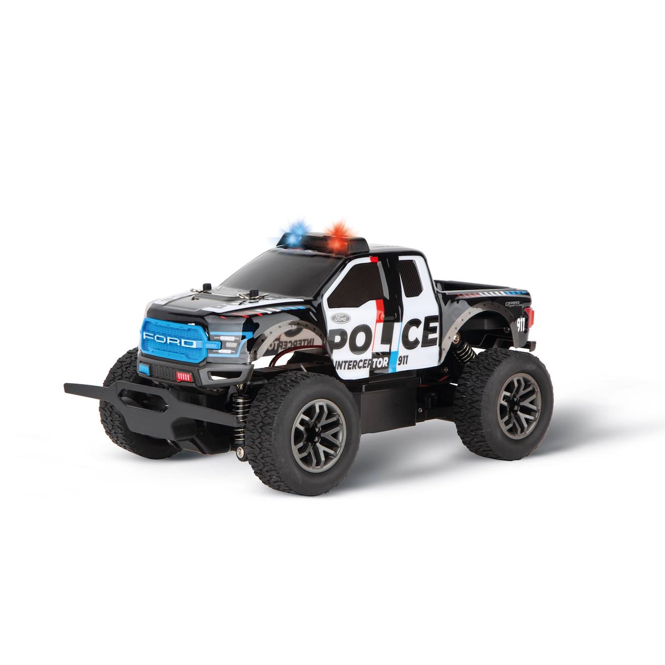 2.4ghz Ford F-150 Raptor Police Noir Et Bleu