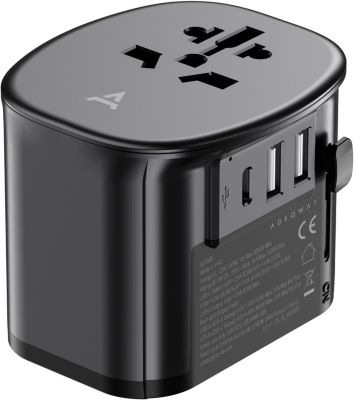 Adaptateur de voyage ADEQWAT Monde 30W