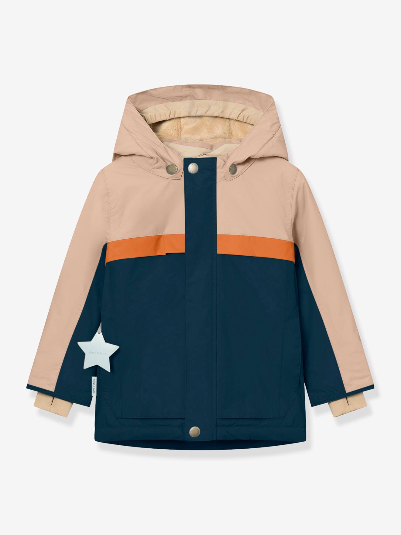 Anorak d'hiver avec doublure polaire MATWALDO enfants MINI A TURE bleu foncé