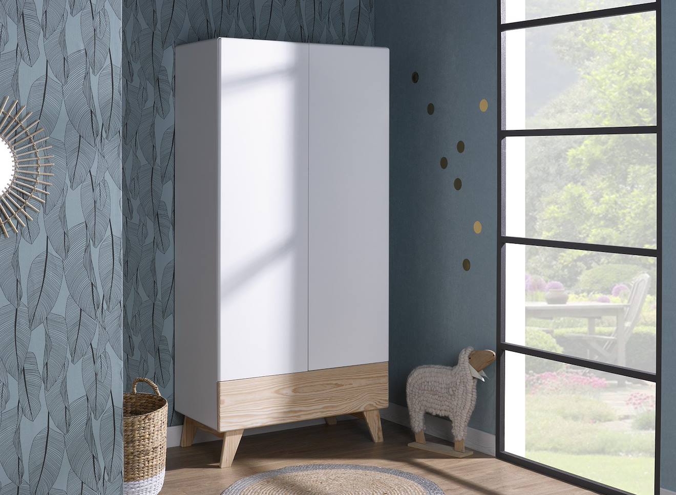 Armoire Enfant Equilibre Blanc & Bois