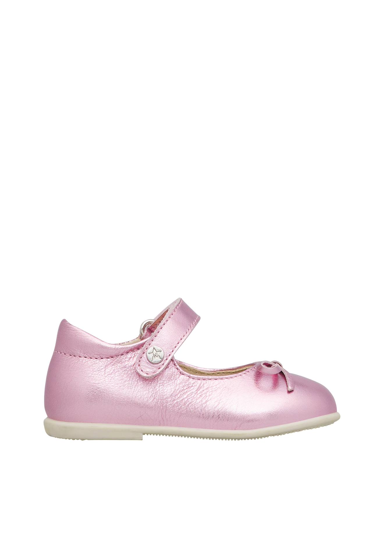 Ballerines À Nœud En Cuir Ballet Rose-