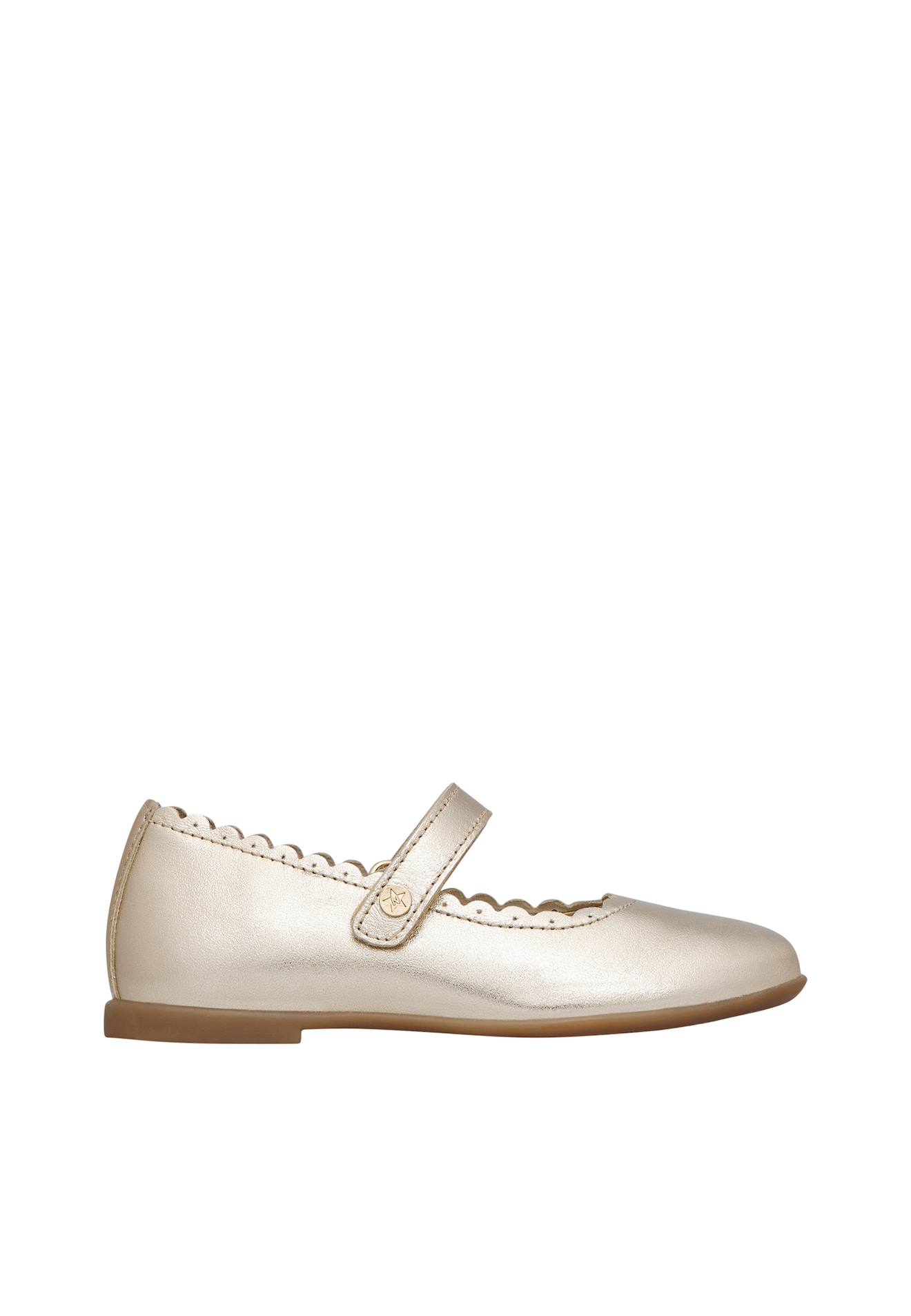 Ballerines En Cuir Jelki 2 Platine-