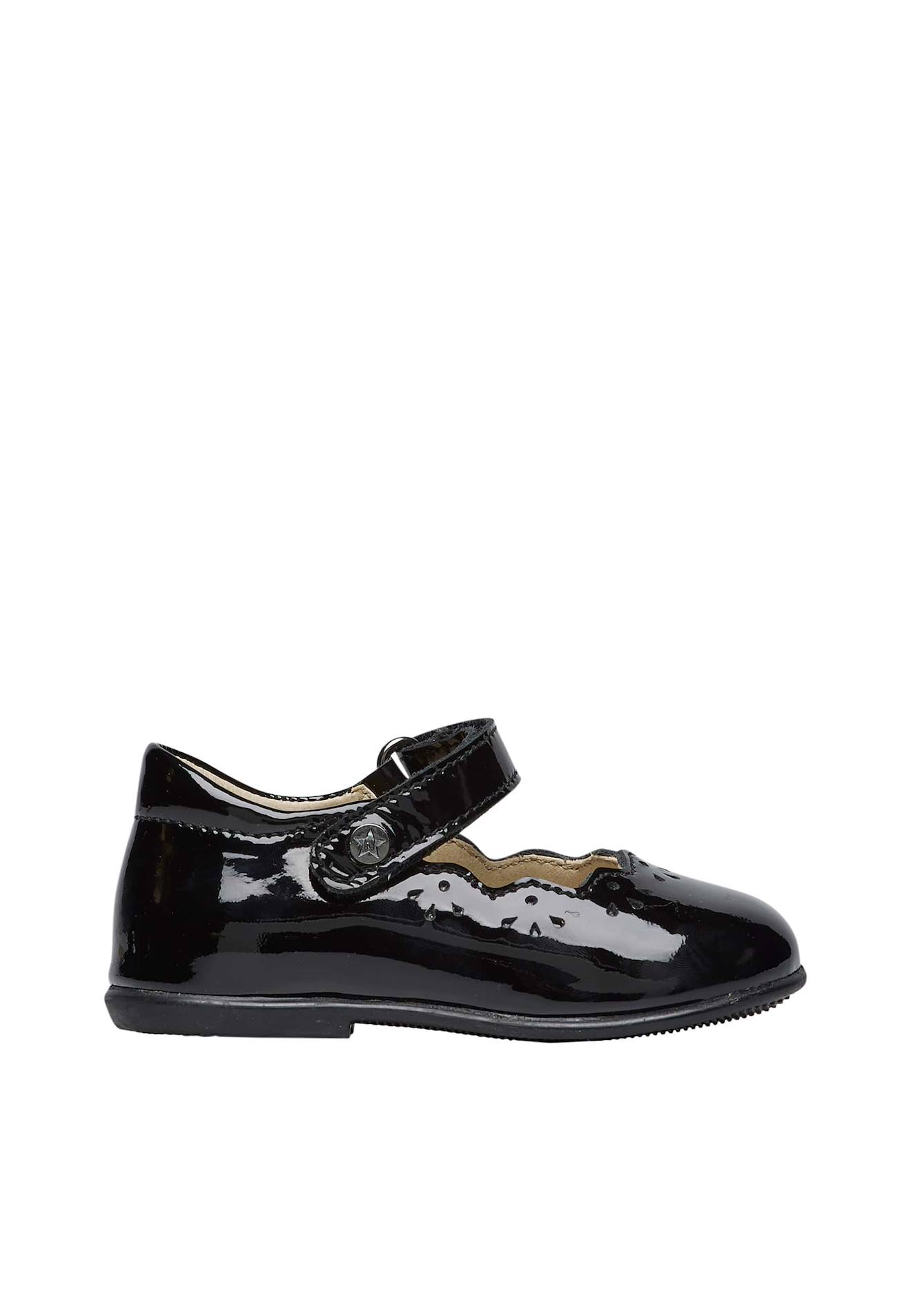Ballerines En Cuir Verni Olya Noir-