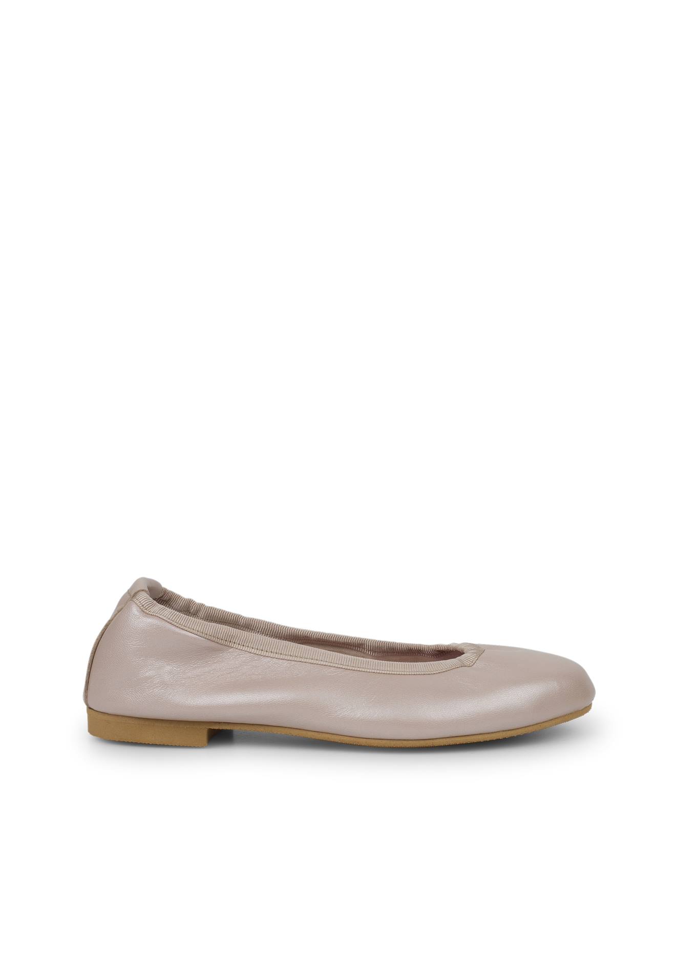 Ballerines Fille Cuir Nacré Rose Pâle