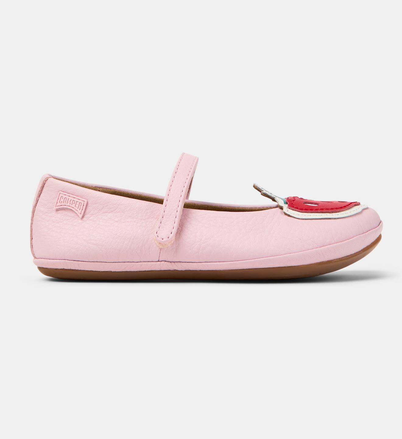 Ballerines Fille Cuir Right Kids Twins Rose Pastel