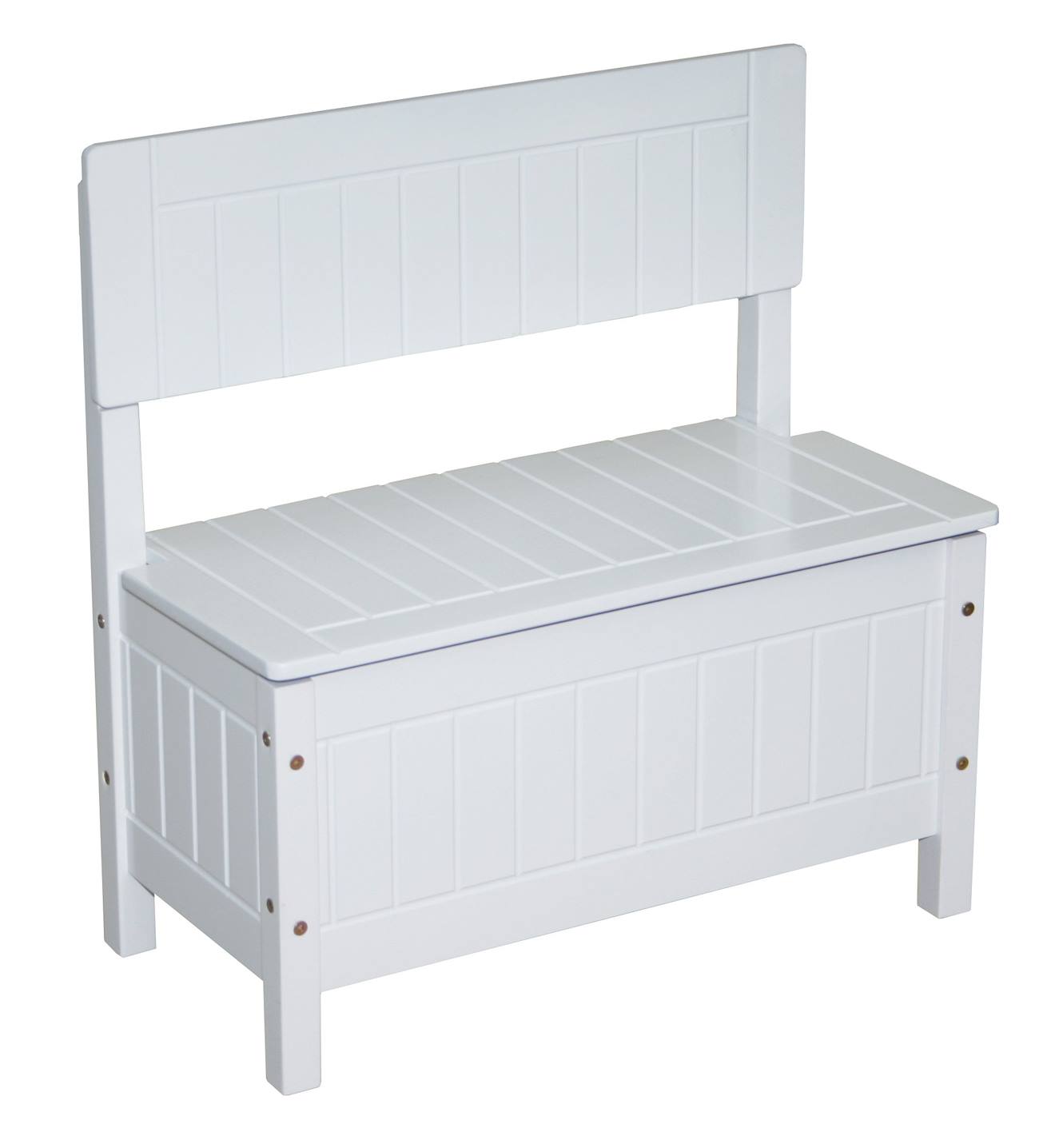 Banc-coffre À Jouets Avec Couvercle À Fermeture Douce Blanc