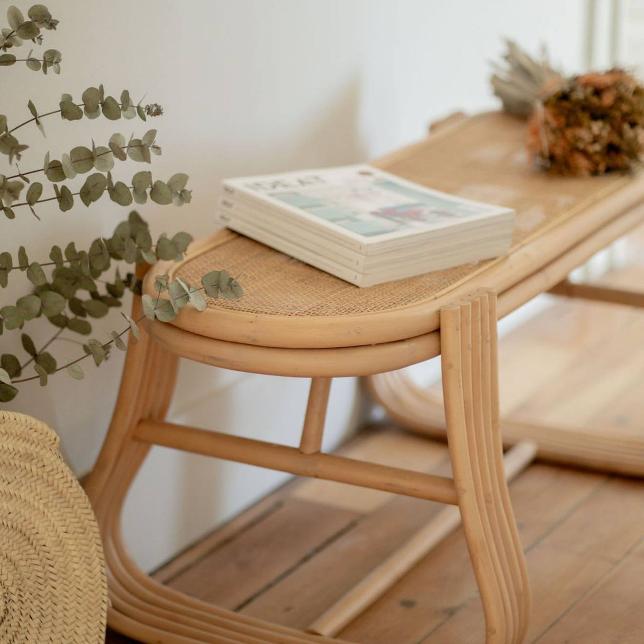 Banc Rotin Et Cannage 120 Cm - Gili Naturel