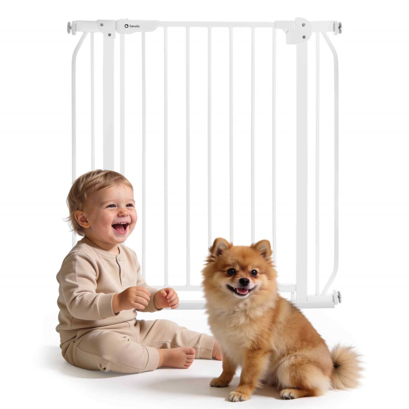 Barrière De Sécurité Bébé Truus Slim 75-105 Cm À Fixation Par Pression Sans Perçage White