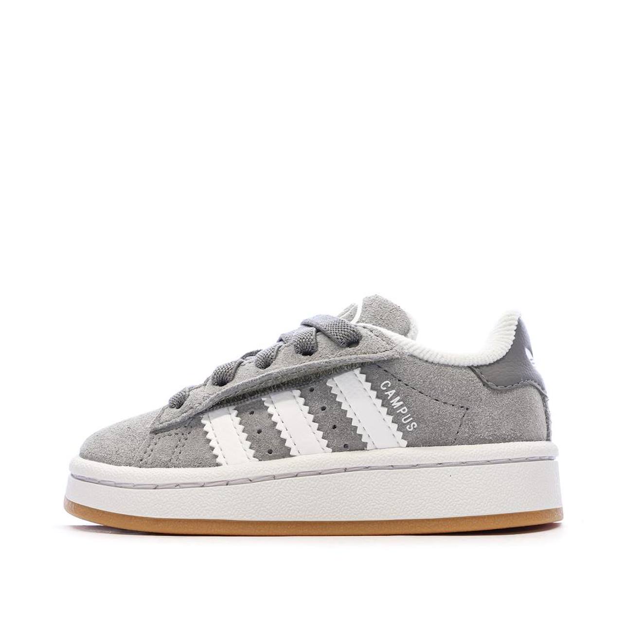 Basket À Lacets Campus Fille Gris