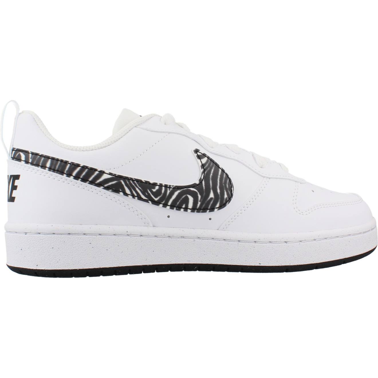 Basket À Lacets Garçon Court Borough Prt Gs Blanc