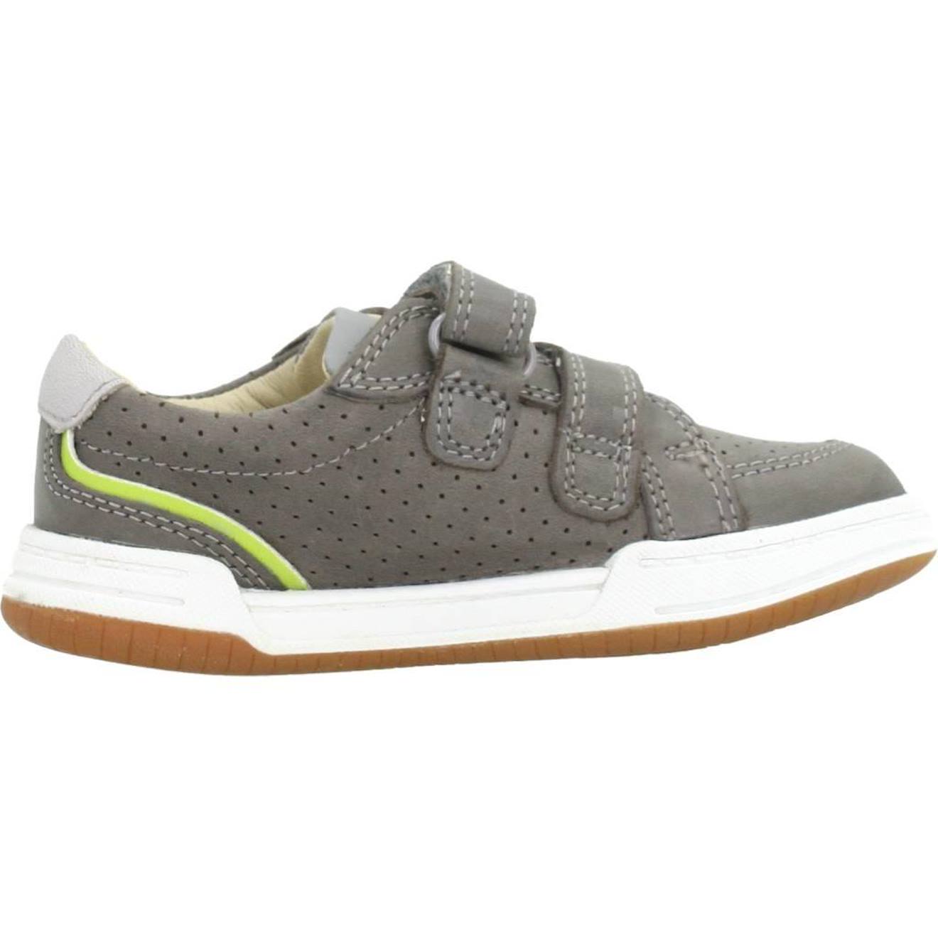 Basket Bébé Cuir Cuir Fawn Solo T Gris Grey