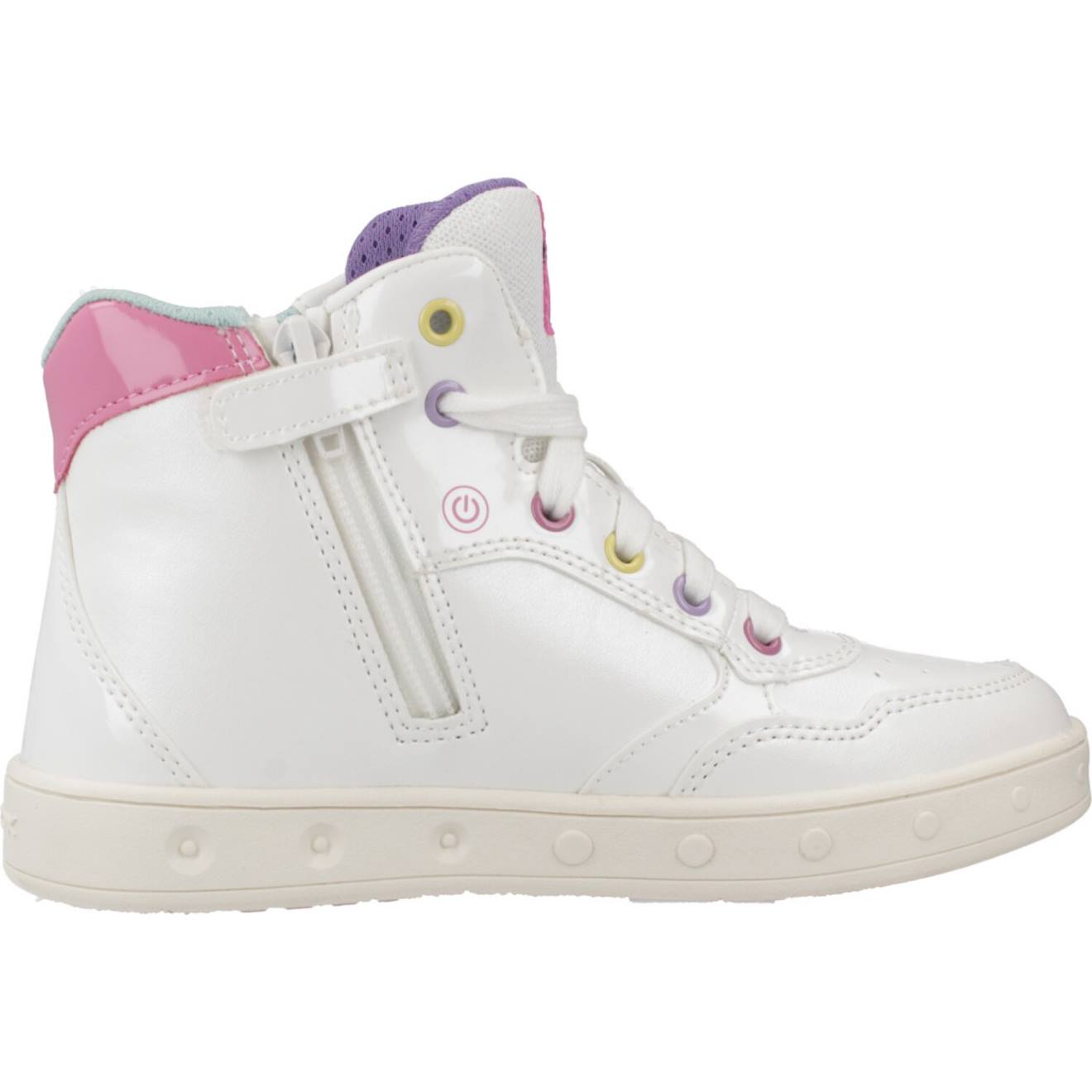 Basket Fille Zippées J Skylin Girl Blanc