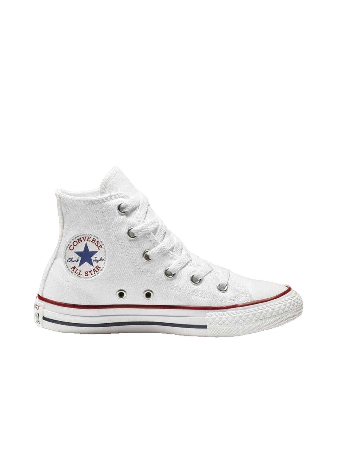 Basket Trainer Chuck Taylor All Star High – Unisexe Junior – Confort Classique Blanc