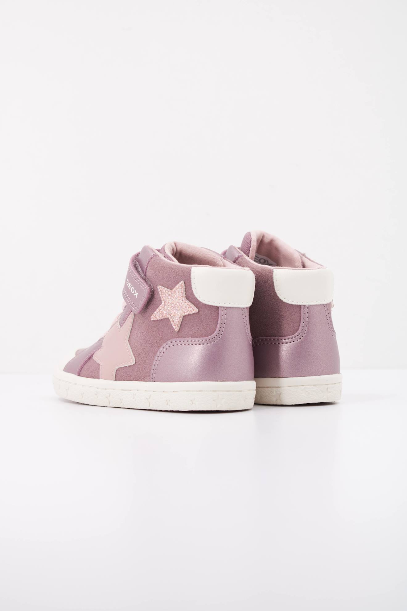 Baskets Bébé Fille En Cuir Violet C8006