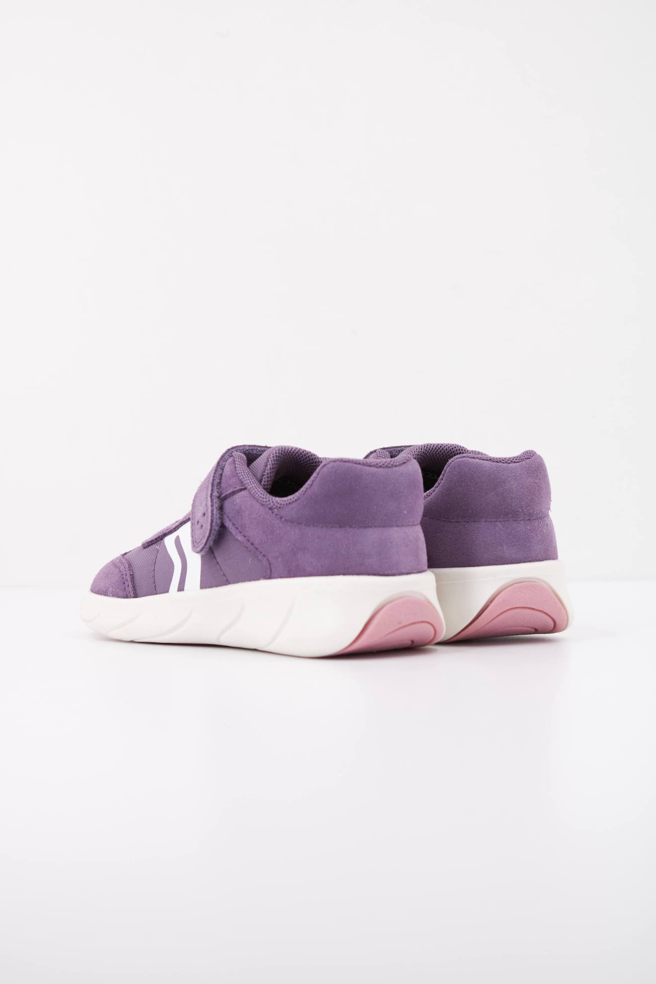 Baskets Bébé Fille En Cuir Violet C8260