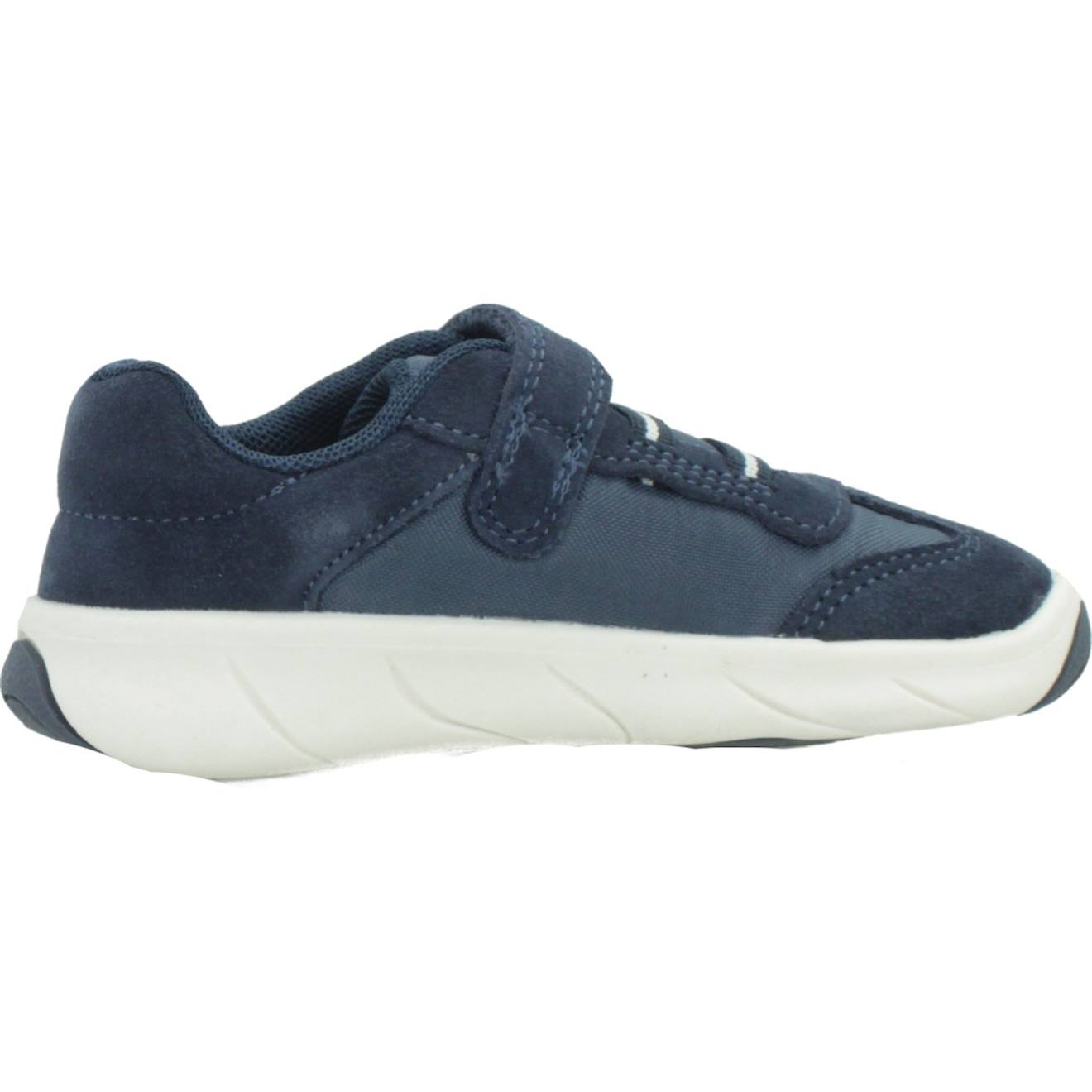 Baskets Bébé Garçon En Cuir Bleu Cb41z