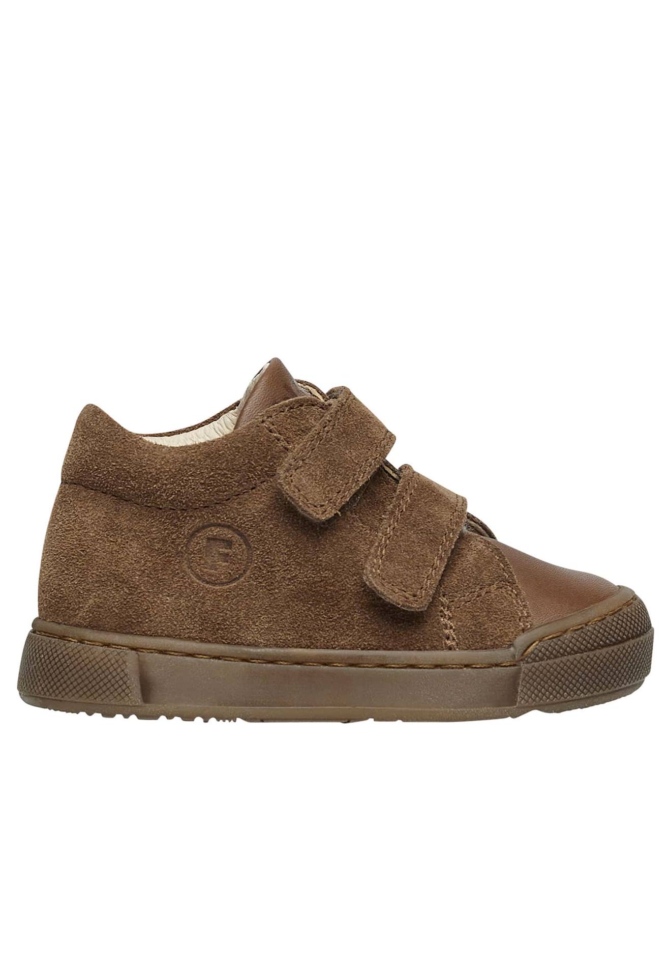 Baskets En Cuir Et Suède Snopes Vl Marron-
