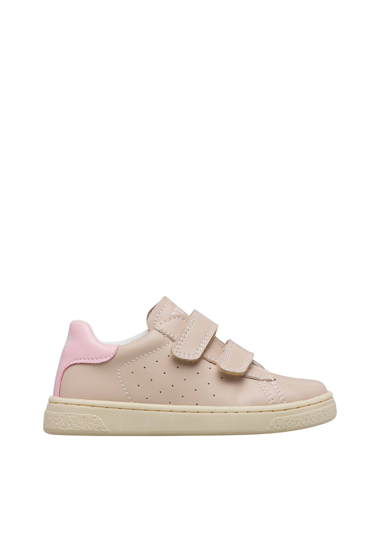 Baskets En Cuir Hasselt 2 Vl. Beige-rose