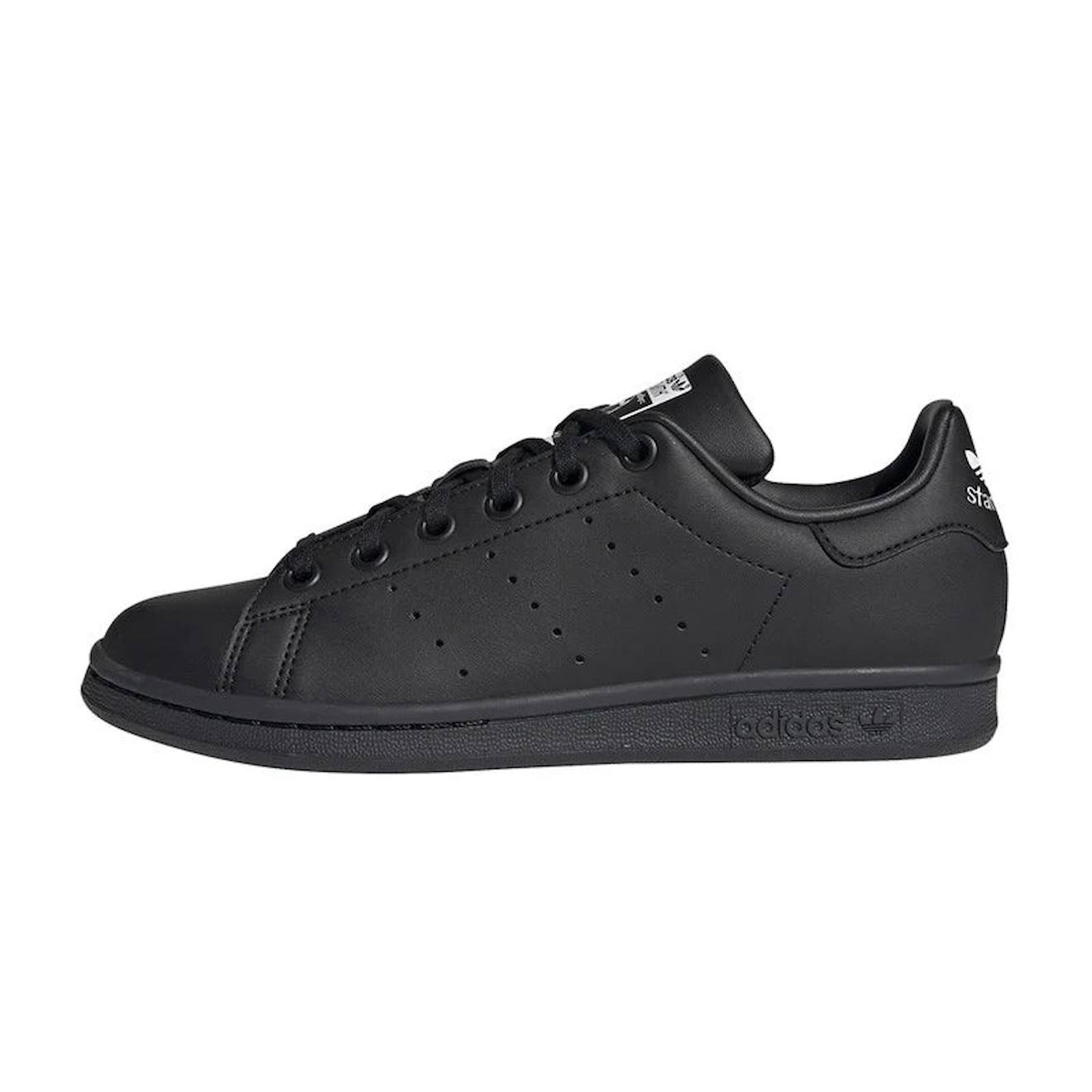 Baskets Enfant En Cuir Noir Foncé