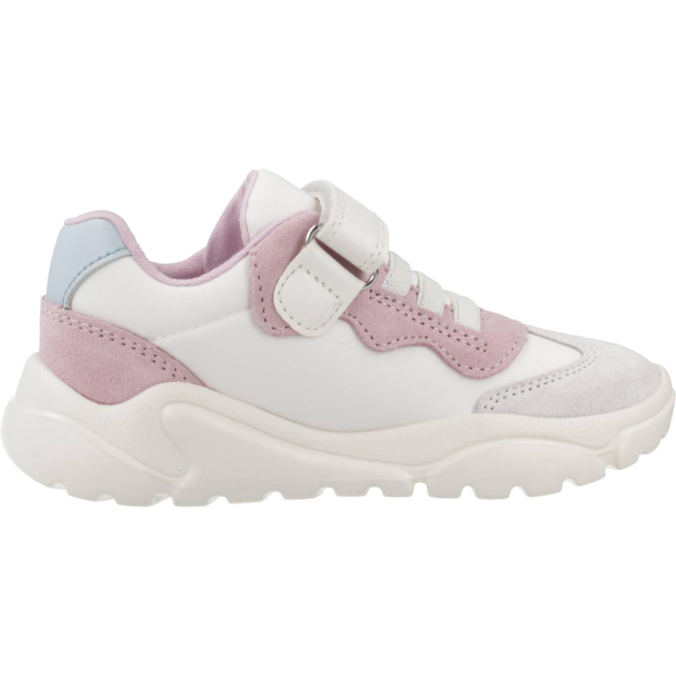 Baskets Enfant Fille En Textile Blanc C1138