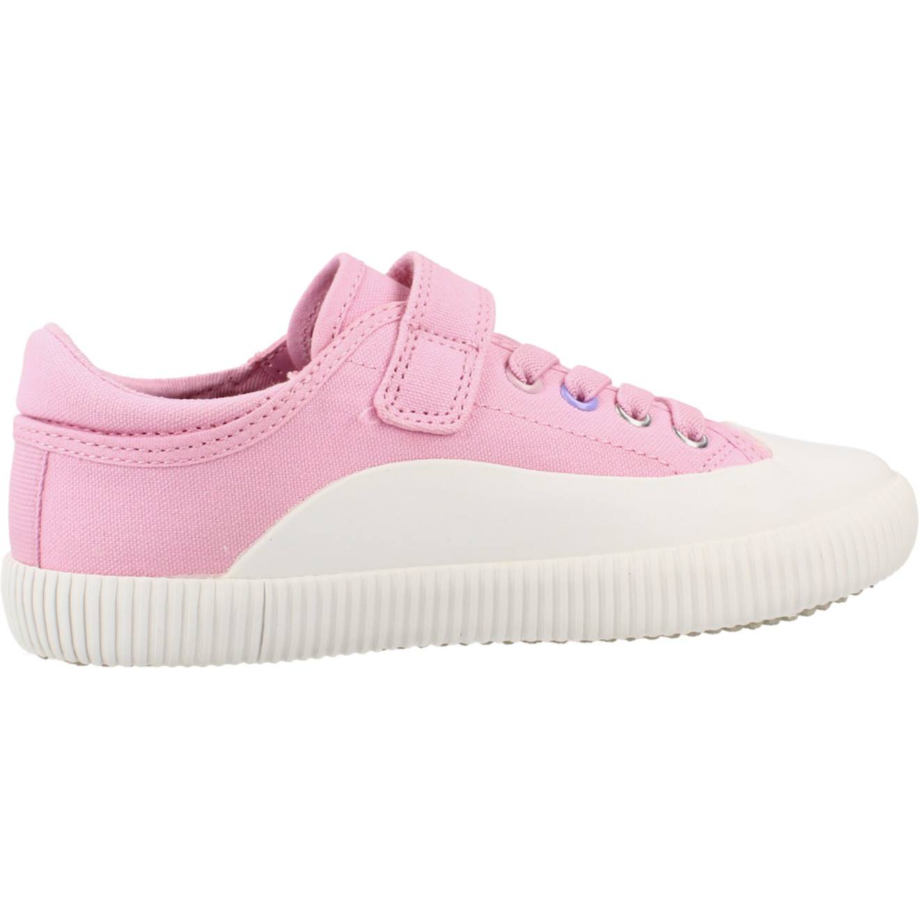 Baskets Enfant Fille En Textile Rose C8006