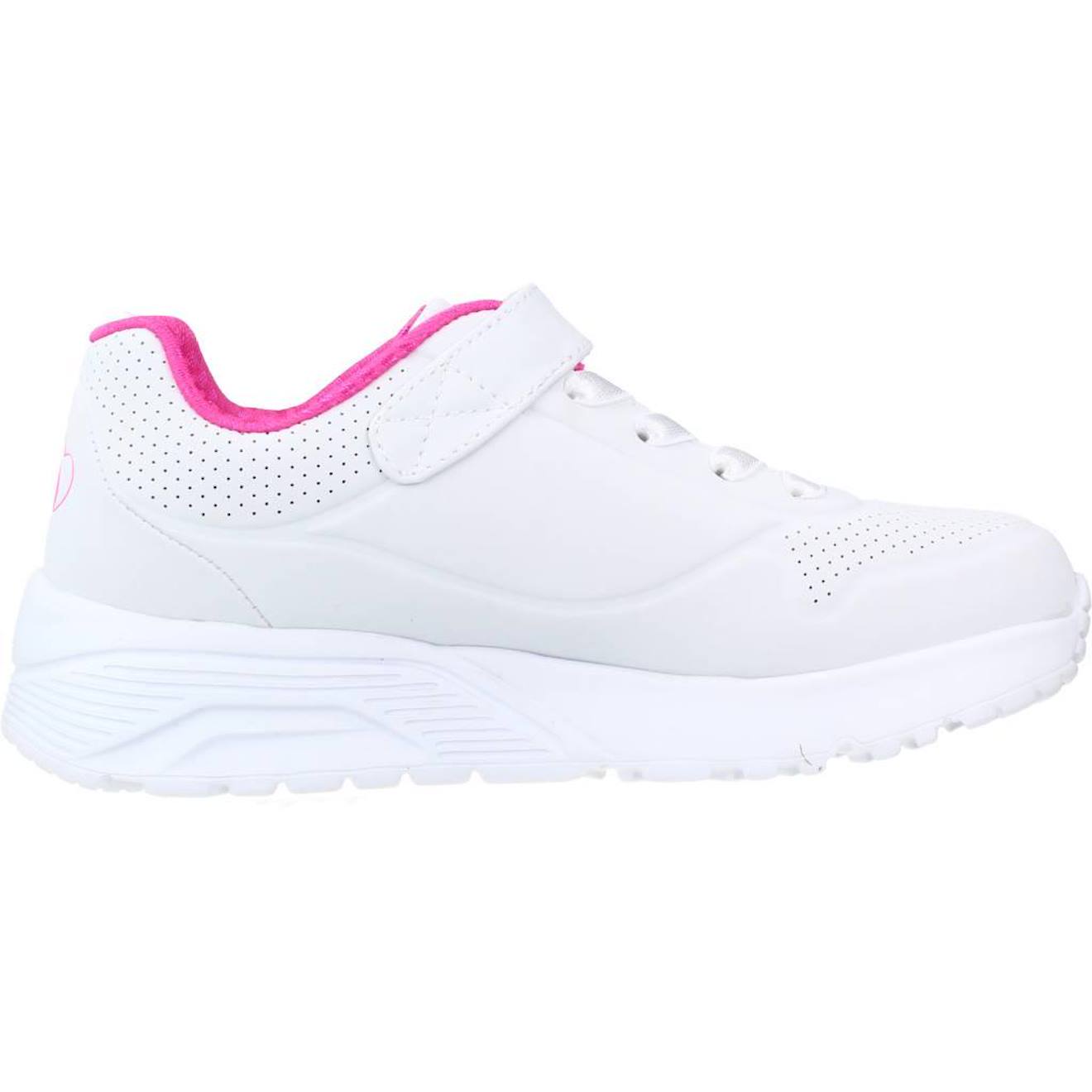 Baskets Enfant Fille Légère Souple Blanc