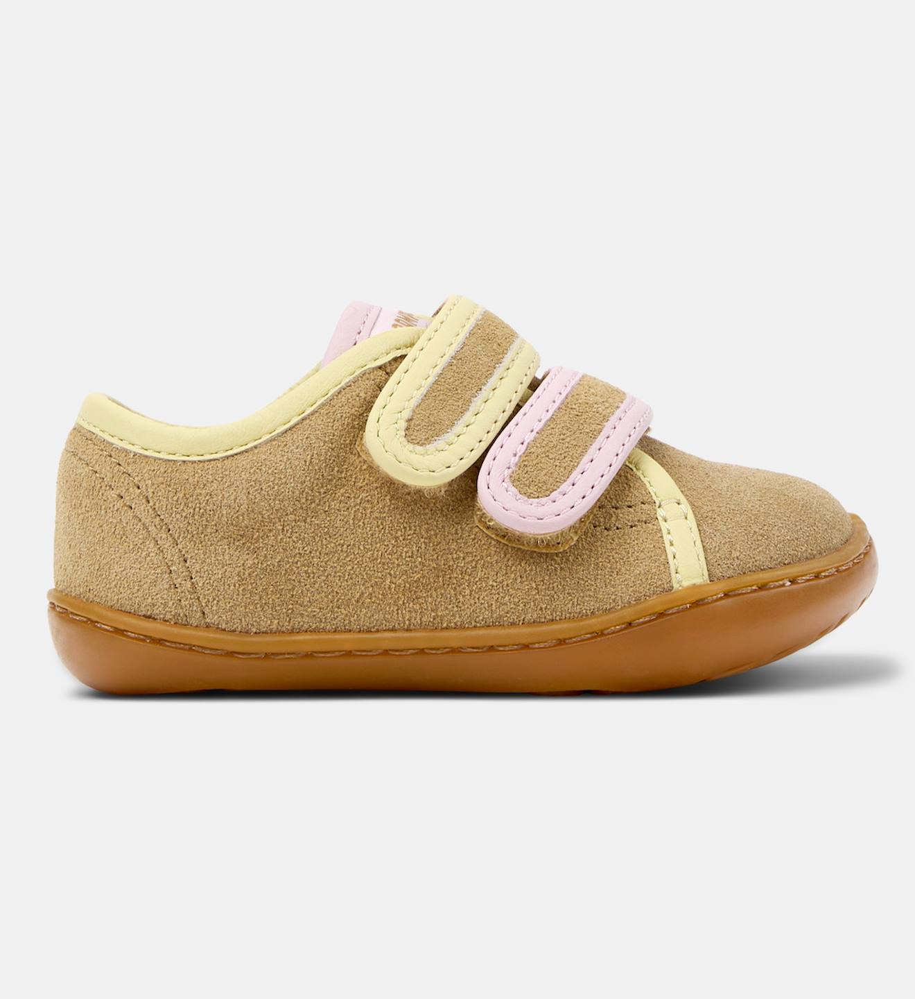 Baskets Fille Cuir Peu Cami Kids Twins Marron Moyen