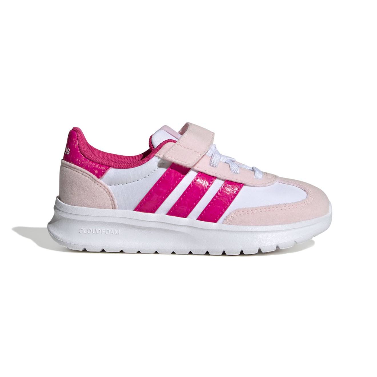 Baskets Fille En Textile À Lacets Vintage Blanc White