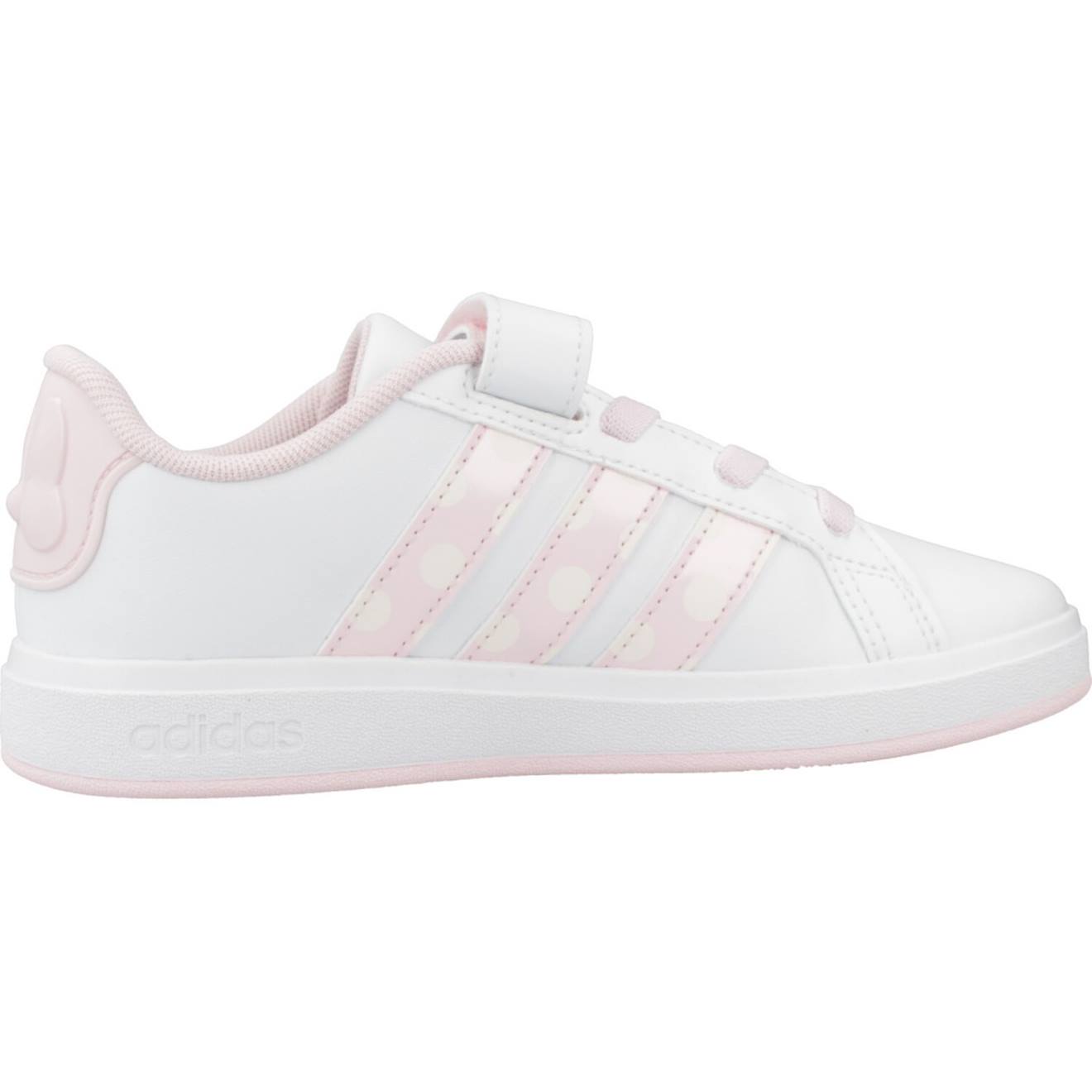Baskets Fille En Textile À Scratch Court Blanc White