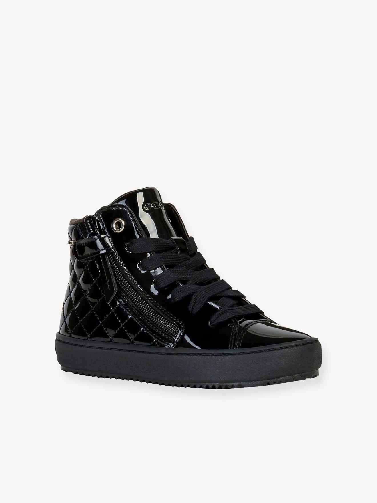 Baskets fourrées Mid fille Kalispera Girl noir vernis