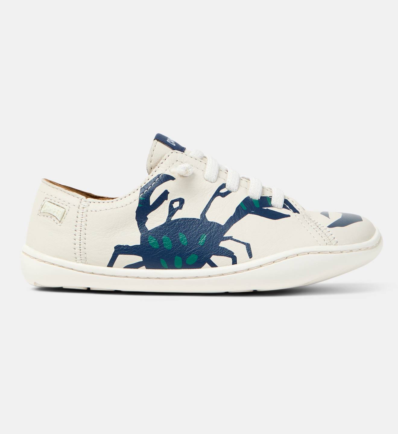 Baskets Garçon Cuir Peu Cami Blanc Naturel 1
