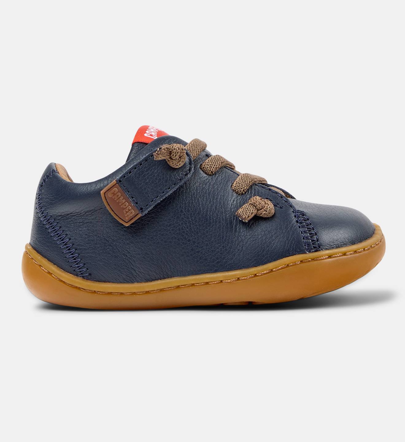 Baskets Garçon Cuir Peu Cami Bleu