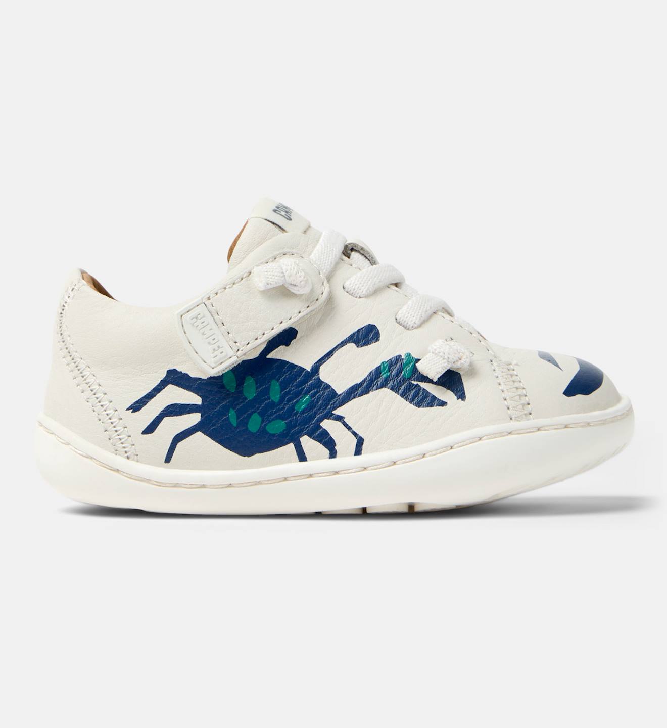 Baskets Garçon Cuir Peu Cami Twins Blanc Naturel 1