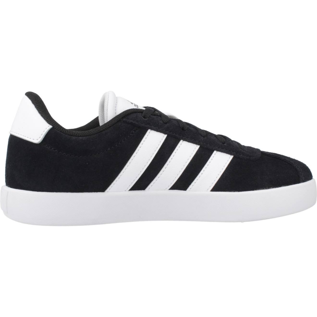 Baskets Garçon En Cuir À Lacets Court Noir Black