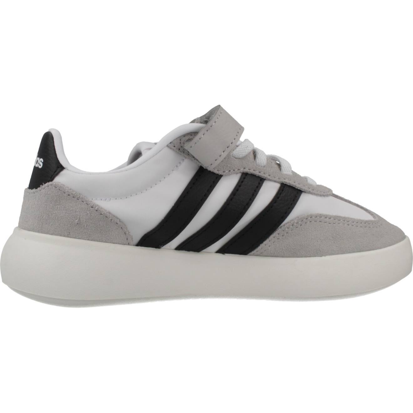 Baskets Garçon En Cuir À Lacets Urbain Gris White